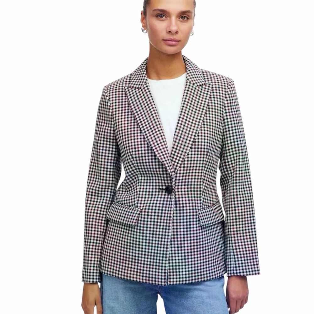 Madewell Alston Plaid Blazer NS391 | Size 2 | Tailored Check Jacket NWT